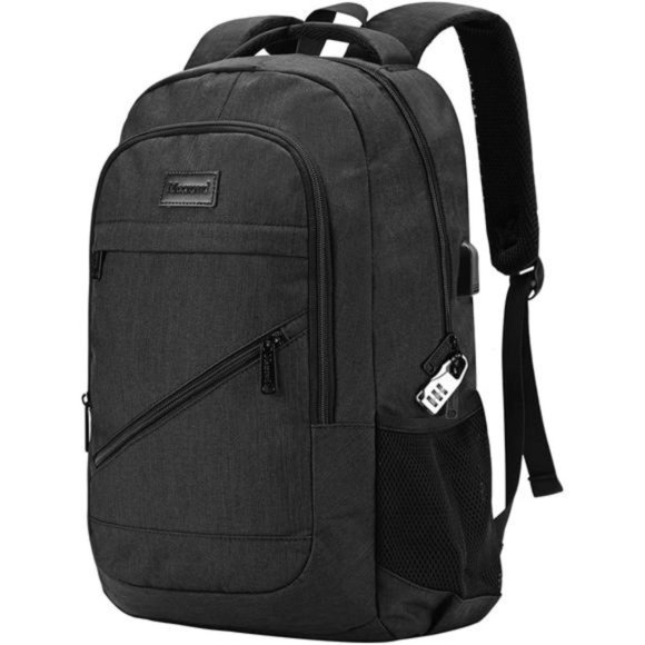 ANTI Theft Backpack with USB Charging Port Black